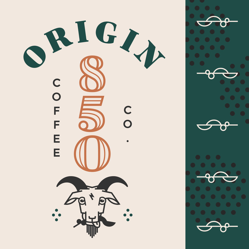 Logo Design for a coffee shop. Brand Identity designer in Winter Garden, FL.