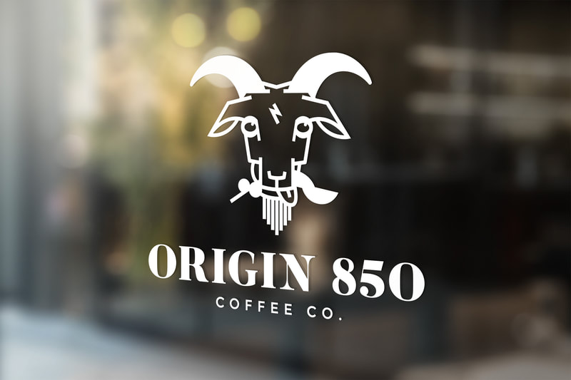 Coffee Shop Logo Window Decal